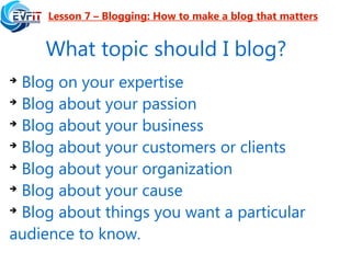 Lesson Of Passion Blog